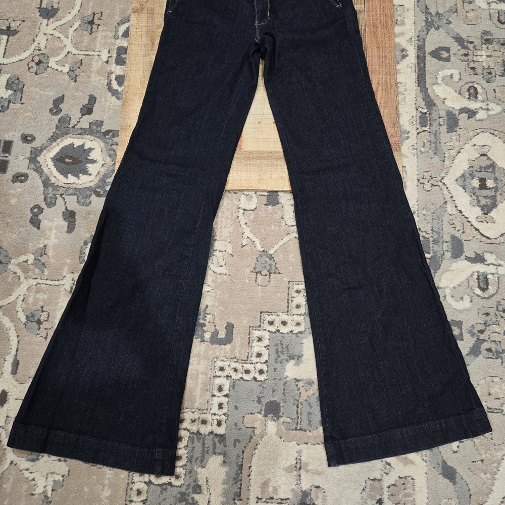 GAP Women's Low Rise Flare Jeans, Tall 36" - Picture 2 of 4